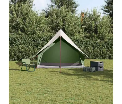 Šeimos Palapinė Su Stogu Žalia Ir Balta 315 X 286 X 200 Cm