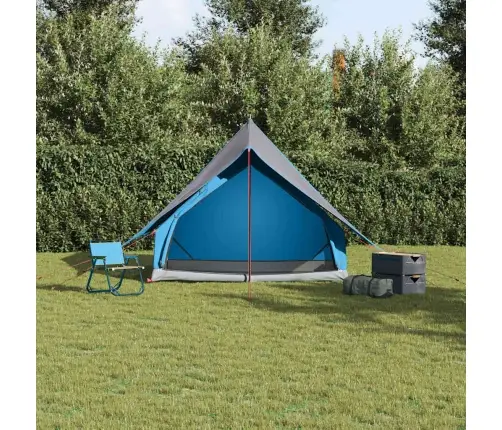 Šeimos Palapinė Su Stogu Mėlyna Ir Pilka 315 X 286 X 200 Cm