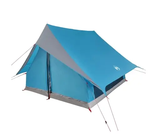 Kempinga Telts A Forma 5 Personām Zila Ūdensizturīga Vidaxl
