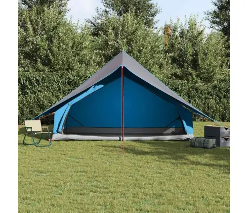 Ģimenes Telts A-Formas 7-Personu Zila Ūdensizturīga Vidaxl
