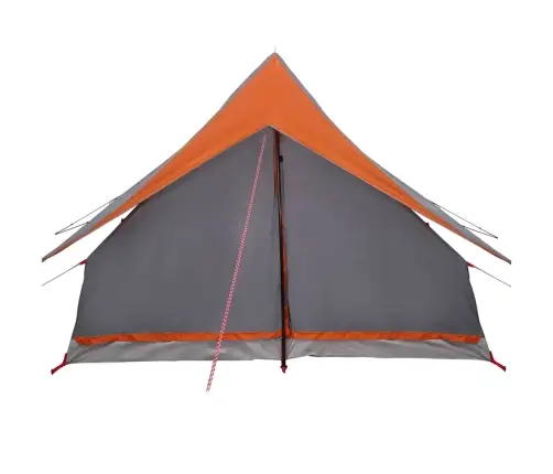 Ģimenes Telts A-Raam 7-Personām Pelēka Un Apelsīnu Ūdensizturīga Vidaxl
