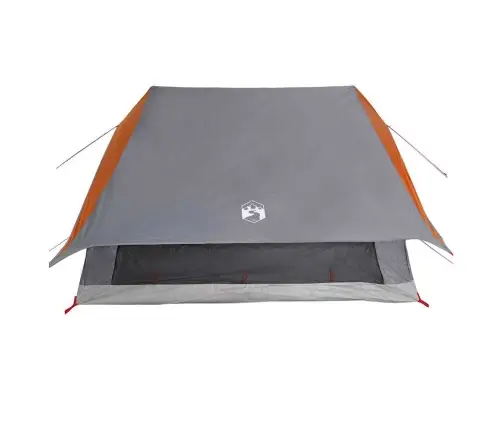 Ģimenes Telts A-Raam 7-Personām Pelēka Un Apelsīnu Ūdensizturīga Vidaxl