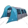 Ģimenes Telts Ar Logiem, Tunelis, Zila, 8 Personām, Ūdensizturīga Vidaxl