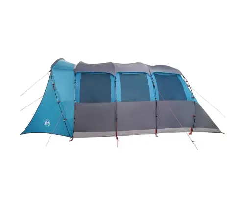 Ģimenes Telts Ar Logiem, Tunelis, Zila, 8 Personām, Ūdensizturīga Vidaxl