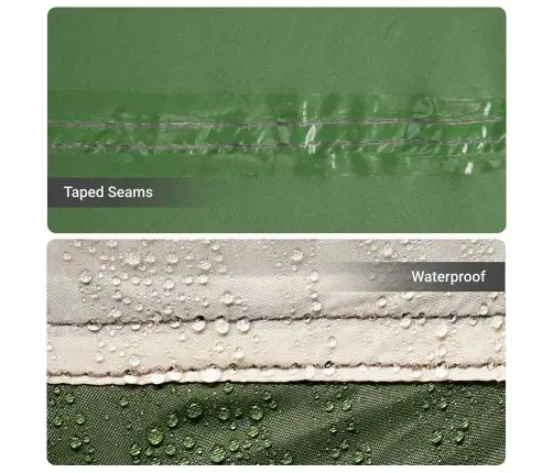 Šeimos Palapinė Su Stogu Balta Ir Žalia 435 X 255 X 216 Cm