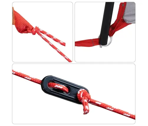 Ģimenes Telts Ar Logiem Kupolā Pelēkā Un Apelsīnu Krāsā, 10 Cilvēku Ūdensizturīga Vidaxl