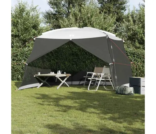 Palapinė-Tinklelis Nuo Uodų Su Stogu Pilka 380 X 380 X 225 Cm