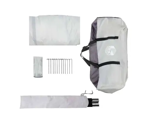 Palapinė-Tinklelis Nuo Uodų Su Stogu Pilka 380 X 380 X 225 Cm