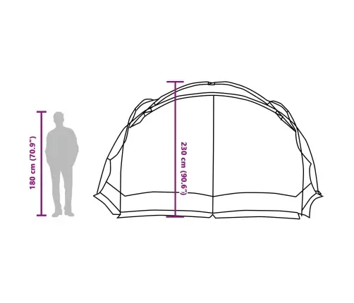 Palapinė-Tinklelis Nuo Uodų Azurine Mėlyna 434 X 434 X 230 Cm