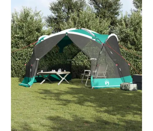 Kempinga Mosku Tīkla Ar Durvīm Zaļš 4-Personu Ūdensizturīgs Vidaxl