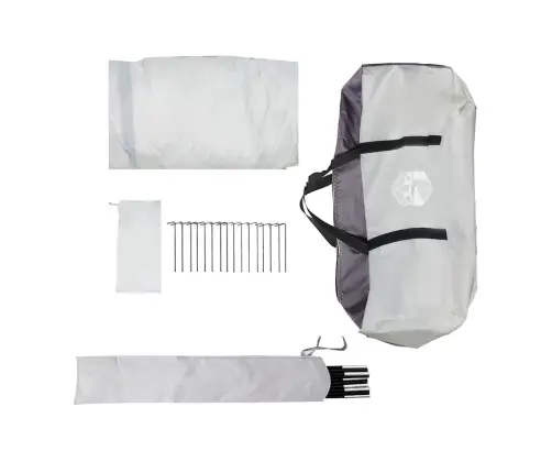 Palapinė-Tinklelis Nuo Uodų Su Stogu Pilka 434 X 434 X 230 Cm