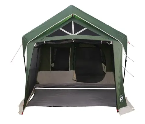 Kempinga Telts Ar Logiem Zaļā 10 Cilvēku Ūdensnecaurlaidīga Vidaxl