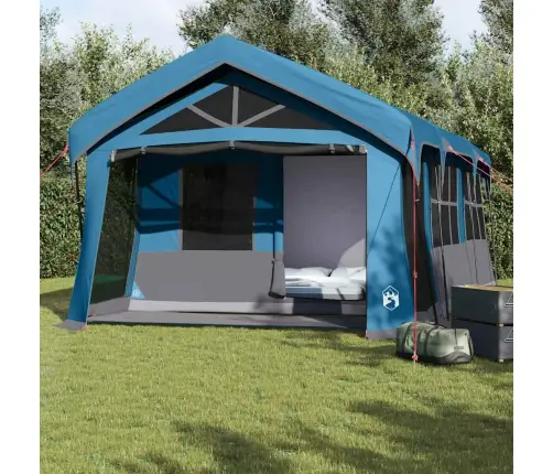 Peretelk Katusega Sinine Ja Hall 620 X 322 X 240 Cm Polüester