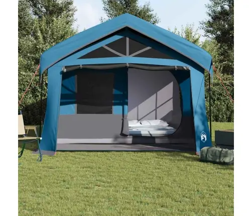 Peretelk Katusega Sinine Ja Hall 620 X 322 X 240 Cm Polüester