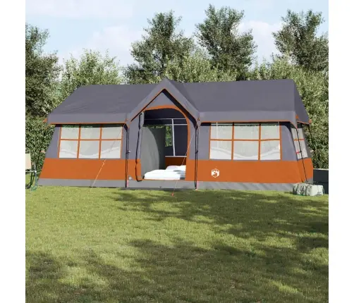 Palapinės Pilka Ir Oranžinė 622 X 295 X 238 Cm Poliesteris