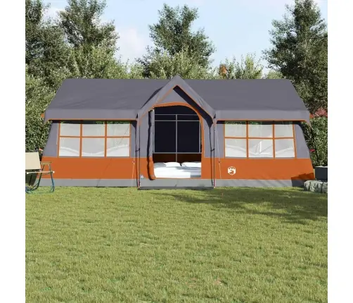 Palapinės Pilka Ir Oranžinė 622 X 295 X 238 Cm Poliesteris