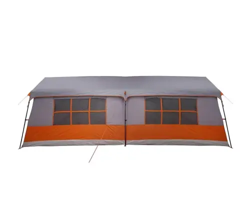Palapinės Pilka Ir Oranžinė 622 X 295 X 238 Cm Poliesteris