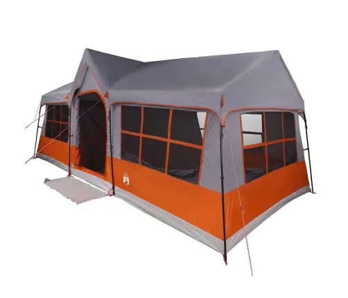 Palapinės Pilka Ir Oranžinė 622 X 295 X 238 Cm Poliesteris