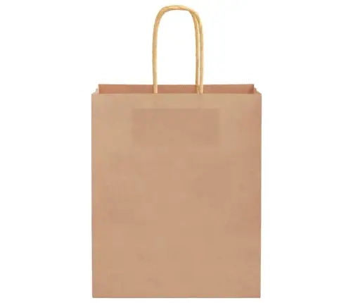 Paberkotid, 50 Tk, Käepidemetega, Pruun, 18X8X22 Cm