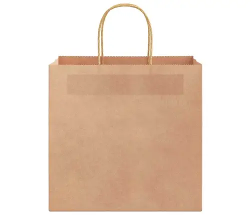 Papīra Maisiņi 50 Gab. Ar Rokturiem, Brūni, 26X17X25 Cm Vidaxl