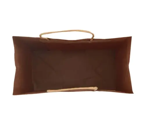 Popieriniai Maišeliai 250Vnt., Su Rankenomis, Rudos, 21X11X28Cm