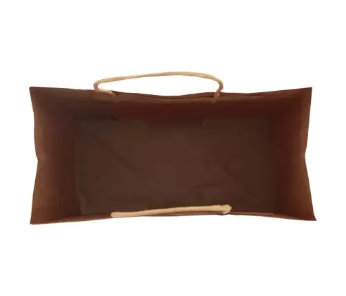 Popieriniai Maišeliai 250Vnt., Su Rankenomis, Rudos, 21X11X31Cm