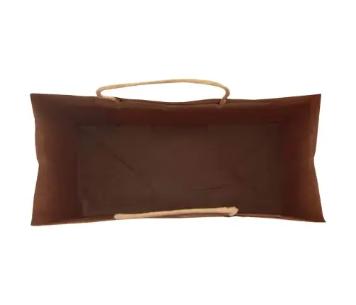 Popieriniai Maišeliai 250Vnt., Su Rankenomis, Rudos, 26X12X35Cm