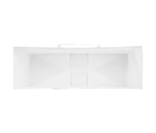 Paberkotid, 50 Tk, Käepidemetega, Valge, 32X12X42 Cm