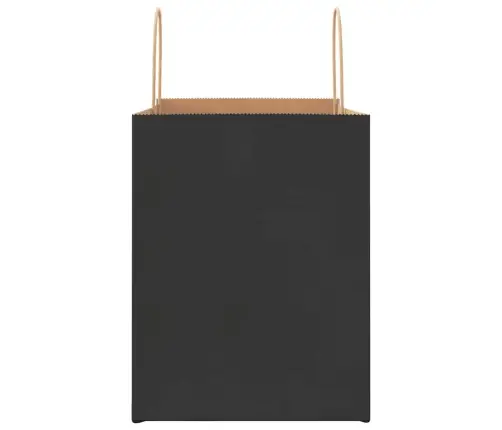 Papīra Maisiņi 250 Gab. Ar Rokturiem, Melni, 32X22X28 Cm Vidaxl