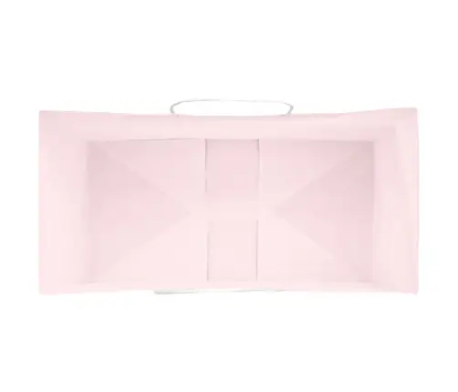 Papīra Maisiņi 50 Gab. Ar Rokturiem, Rozā, 21X11X31 Cm Vidaxl