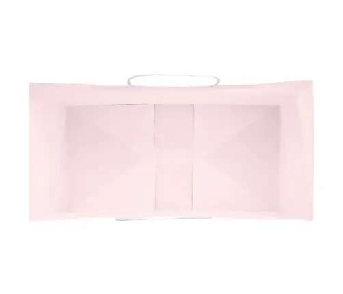 Paberkotid, 50 Tk, Käepidemetega, Roosa, 21X11X36 Cm