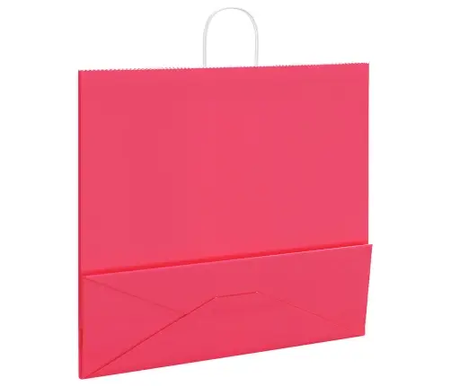 Papīra Maisiņi 50 Gab. Ar Rokturiem, Rozā, 54X15X49 Cm Vidaxl