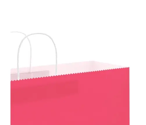 Papīra Maisiņi 50 Gab. Ar Rokturiem, Rozā, 54X15X49 Cm Vidaxl