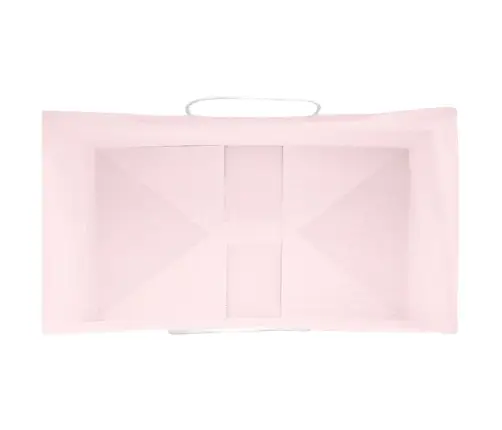 Papīra Maisiņi 250 Gab. Ar Rokturiem, Rozā, 15X8X21 Cm Vidaxl