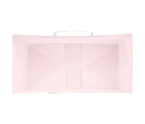 Papīra Maisiņi 250 Gab. Ar Rokturiem, Rozā, 21X11X28 Cm Vidaxl