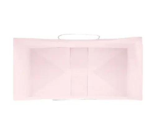Papīra Maisiņi 250 Gab. Ar Rokturiem, Rozā, 21X11X31 Cm Vidaxl