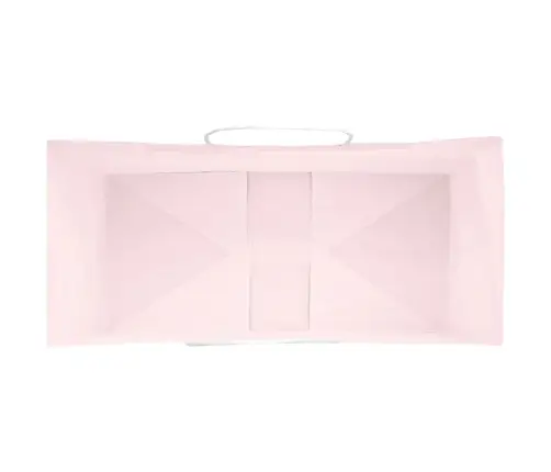 Papīra Maisiņi 250 Gab. Ar Rokturiem, Rozā, 26X12X35 Cm Vidaxl