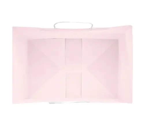 Papīra Maisiņi 250 Gab. Ar Rokturiem, Rozā, 32X22X24 Cm Vidaxl