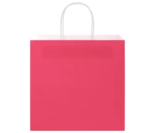 Papīra Maisiņi 250 Gab. Ar Rokturiem, Rozā, 54X15X49 Cm Vidaxl