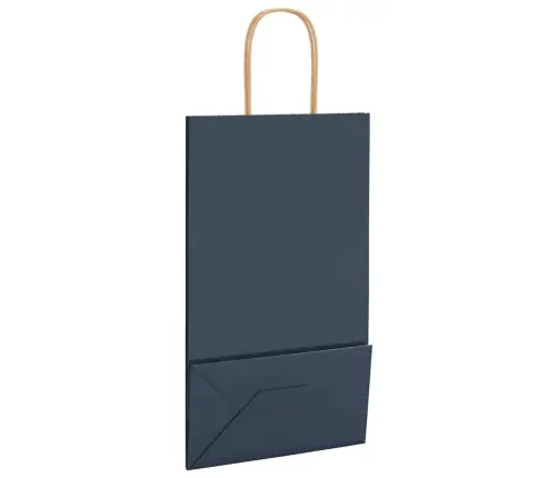 Papīra Maisiņi 250 Gab. Ar Rokturiem, Zili, 21X11X36 Cm Vidaxl