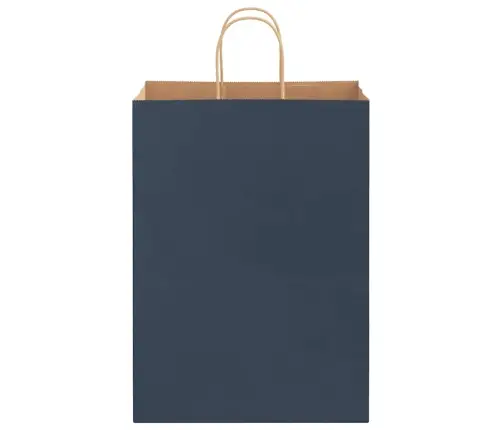 Papīra Maisiņi 250 Gab. Ar Rokturiem, Zili, 32X17X44 Cm Vidaxl