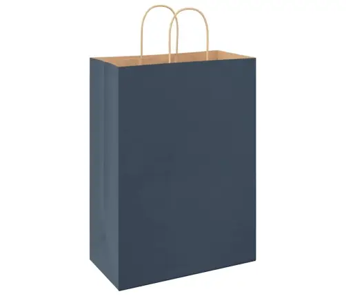 Papīra Maisiņi 250 Gab. Ar Rokturiem, Zili, 32X17X44 Cm Vidaxl