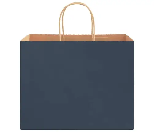 Papīra Maisiņi 250 Gab. Ar Rokturiem, Zili, 32X22X24 Cm Vidaxl