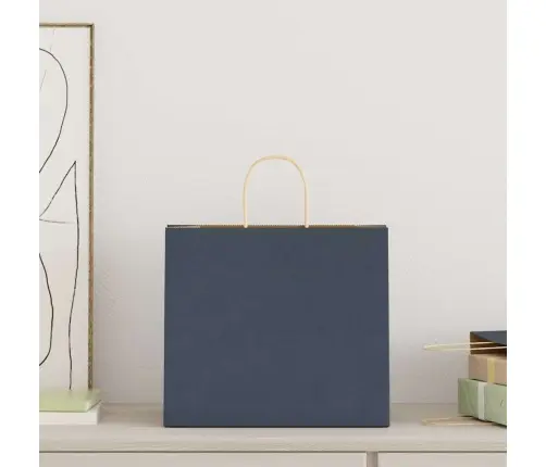 Paberkotid, 250 Tk, Käepidemetega, Sinine, 32X22X28 Cm