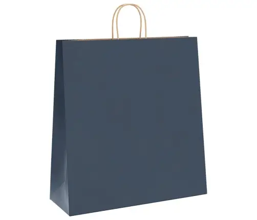 Popieriniai Maišeliai 250Vnt. Su Rankenomis, Mėlynas 45X17X48Cm