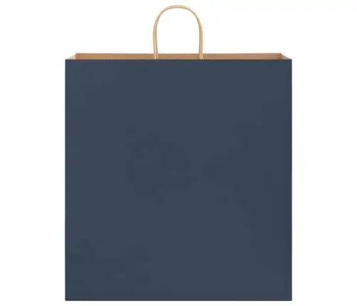 Popieriniai Maišeliai 250Vnt. Su Rankenomis, Mėlynas 45X17X48Cm