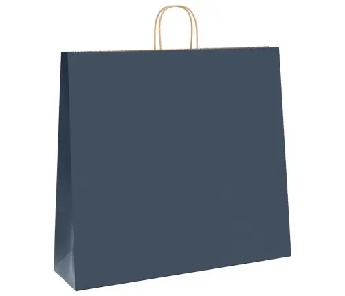 Papīra Maisiņi 250 Gab. Ar Rokturiem, Zili, 54X15X49 Cm Vidaxl