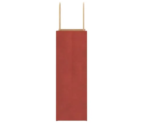 Papīra Maisiņi 250 Gab. Ar Rokturiem, Sarkani, 21X11X31 Cm Vidaxl