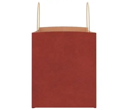 Paberkotid, 250 Tk, Käepidemetega, Punane, 32X22X24 Cm