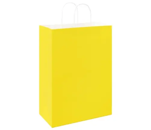 Paberkotid, 50 Tk, Käepidemetega, Kollane, 32X17X44 Cm